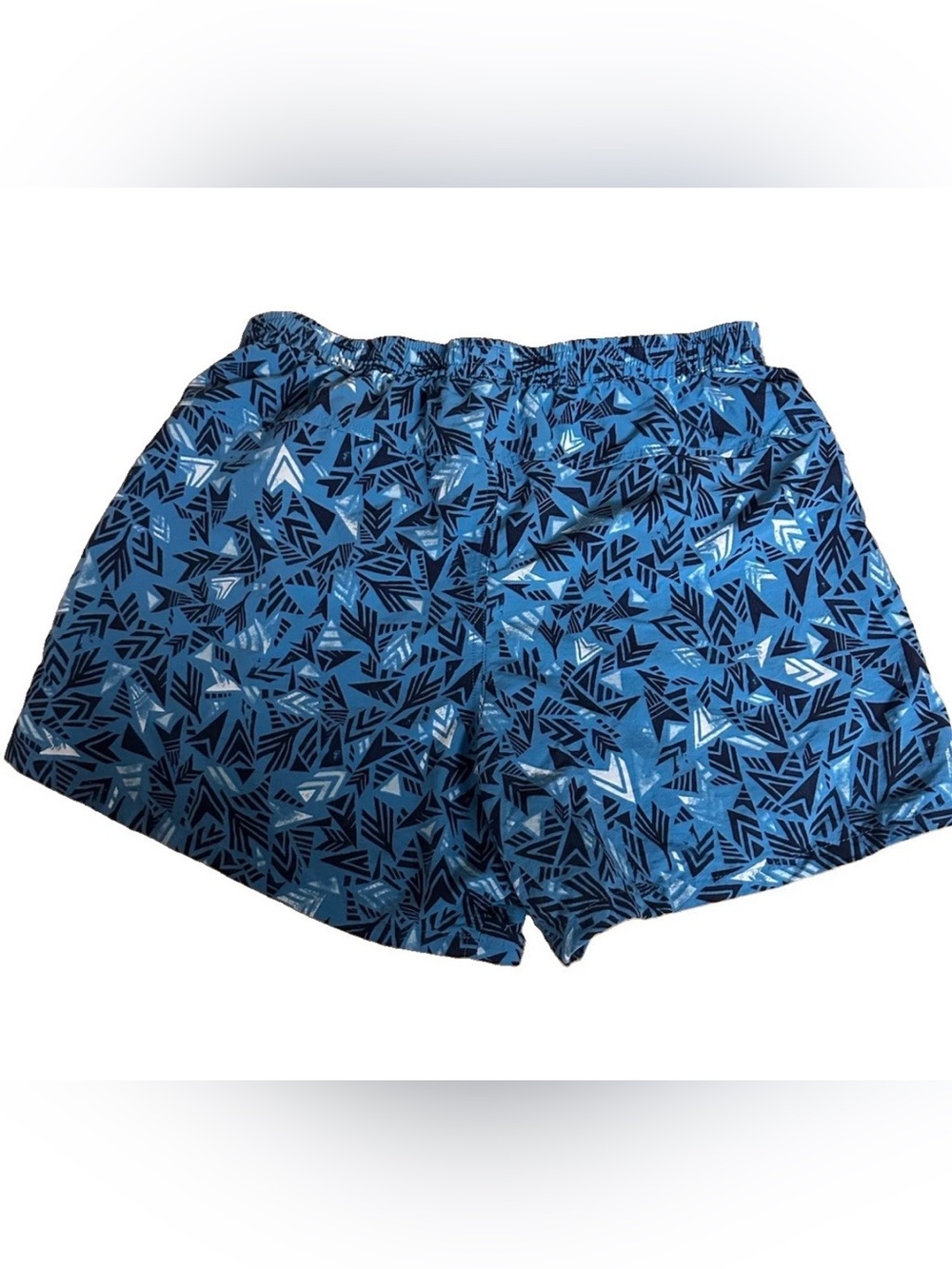 Patagonia Blue Geometric Print Athletic Shorts - Picture 3 of 4
